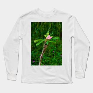 Pink Crown of Thorns Long Sleeve T-Shirt